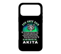 Custodia per iPhone 17 Pro Max God Once Said Akita Dog Lover Funny Dogs Puppy