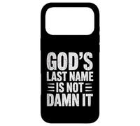 Custodia per iPhone 17 Pro Max God's Last Name Is Not Damn It Church Sarcasm Jokes -