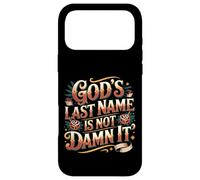 Custodia per iPhone 17 Pro Max God's Last Name Is Not Damn It Church Sarcasm Jokes -