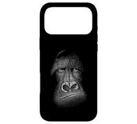 Custodia per iPhone 17 Pro Max Gorilla con cappello di lana! Disegno di scimmie