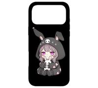 Custodia per iPhone 17 Pro Max Goth Anime Ragazza Bunny Egirl Kawaii Scuro Grunge Arte Horror