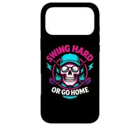 Custodia per iPhone 17 Pro Max Grafica con stemma del teschio Swing Hard Or Go Home