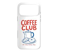 Custodia per iPhone 17 Pro Max Grafica del costume da brunch per ragazza Coffee Club Café Espresso