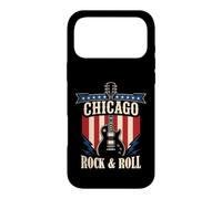 Custodia per iPhone 17 Pro Max Grafica della città della musica rock and roll di Chicago