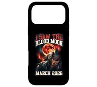 Custodia per iPhone 17 Pro Max Grafica retrò I Saw The Blood Moon 2026 Howling Wolves