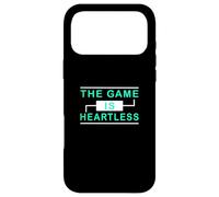 Custodia per iPhone 17 Pro Max Grafica verde acqua chiaro The Game Is Heartless Teal Aqua