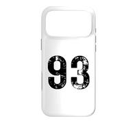 Custodia per iPhone 17 Pro Max Grande numero 93 per 93° compleanno novantatré anni 1993
