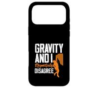 Custodia per iPhone 17 Pro Max Gravity And I Rispettosamente non sono d'accordo Arrampicata Divertente