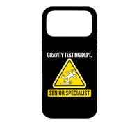 Custodia per iPhone 17 Pro Max Gravity Testing Dept Senior Specialist Persona goffa