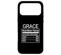 Custodia per iPhone 17 Pro Max Grazia Valori nutrizionali Class Sass Style Funny Name Parody