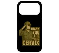 Custodia per iPhone 17 Pro Max GRAZIE PER IL TUO CERVIX - Retro Military Humor