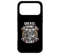 Custodia per iPhone 17 Pro Max Grease Grime Glory Motorcycle Engine Biker Mechanic