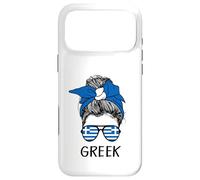 Custodia per iPhone 17 Pro Max Greek Girl Greek Heritage Greece Flag