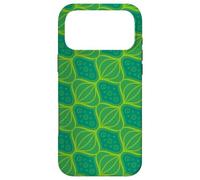 Custodia per iPhone 17 Pro Max Green Forest Lime Oval Onion Circle Leaf Floral Pattern