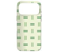 Custodia per iPhone 17 Pro Max Green Rectangle Vertical Lines Geometric Pattern