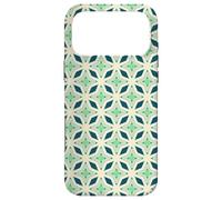Custodia per iPhone 17 Pro Max Green Stars Clover Leaves Starfish Mediterranean Pattern