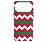 Custodia per iPhone 17 Pro Max Green White Red Hungary Tricolor Zigzag Line Geomtery Patten