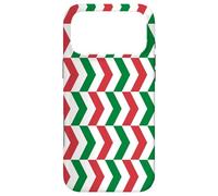 Custodia per iPhone 17 Pro Max Green White Red Italy Tricolor Horizontal Zigzag Pattern