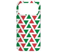 Custodia per iPhone 17 Pro Max Green White Red Italy Tricolor Triangle Zigzag Pattern