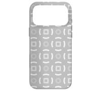 Custodia per iPhone 17 Pro Max Grey Charcoal Circle Lines Rings Nordic Scandi Pattern