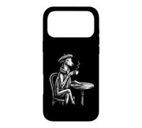 Custodia per iPhone 17 Pro Max Greyhound Paris Cafe - Greyhound Mom Levriero Italiano
