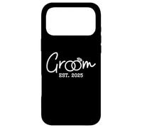 Custodia per iPhone 17 Pro Max Groom Est 2025 Future Husband Groom To Be Bachelor Wedding