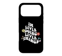 Custodia per iPhone 17 Pro Max Groovy Im Livia Doing Livia Things Divertente Festa della mamma