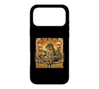 Custodia per iPhone 17 Pro Max Groovy T Rex nutrire l'anima ramen e scanalatura