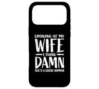 Custodia per iPhone 17 Pro Max Guardando mia moglie penso dannatamente sia una donna fortunata