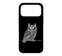 Custodia per iPhone 17 Pro Max Gufo Liniearte Appassionati Uccelli