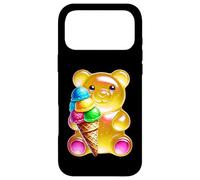 Custodia per iPhone 17 Pro Max Gummy Bear Candy Ice Cream Cone Giallo