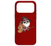 Custodia per iPhone 17 Pro Max Halloween Santa Volare su Scopa Divertente Costume Art