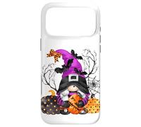 Custodia per iPhone 17 Pro Max Halloween Witch With Pumpkin Spider And Bats Funny Gnome