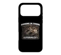 Custodia per iPhone 17 Pro Max Hanging In There Divertente regalo di opossum antico
