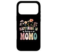 Custodia per iPhone 17 Pro Max Happiness is Being a Momo Floral Design Momo Mother's Day