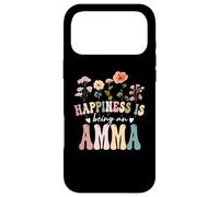 Custodia per iPhone 17 Pro Max Happiness is Being an Amma Floral Design Amma Mother's Day