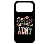 Custodia per iPhone 17 Pro Max Happiness is Being an Aunt Floral Design Aunt Mother's Day