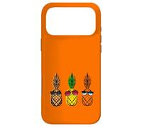 Custodia per iPhone 17 Pro Max Happy 3 amici occhiali da sole ananas caraibico party cocktail