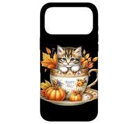 Custodia per iPhone 17 Pro Max Happy Fall Coffee Mug For Kitten Lover Cute Autumn Fall Cat