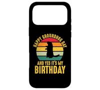 Custodia per iPhone 17 Pro Max Happy Groundhog Day and Yes It's My Birthday Funny
