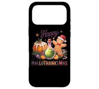 Custodia per iPhone 17 Pro Max Happy Hallowethanksmas Joyful Cheer Design