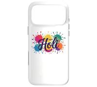 Custodia per iPhone 17 Pro Max Happy holi, festival di colori sulla festa dell'amore Divertimento
