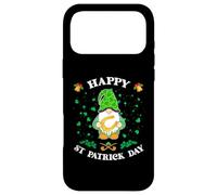 Custodia per iPhone 17 Pro Max Happy St Patrick's Day Funny Cute Gnome Holding ferro di cavallo