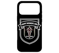 Custodia per iPhone 17 Pro Max Happy Women's Day - Spilla classica con stemma