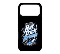 Custodia per iPhone 17 Pro Max Hat Trick Dreams Giocatore Hockey Puck Bastoni