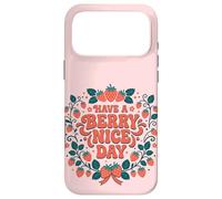 Custodia per iPhone 17 Pro Max Have A Berry Nice Day Retro Cute Strawberry Groovy Aesthetic