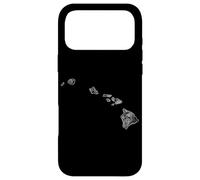Custodia per iPhone 17 Pro Max Hawaiian Island Chain Topography Map Hawaii Souvenir