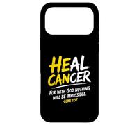 Custodia per iPhone 17 Pro Max He Can Heal Cancer Childhood Cancer Christian Bible Verse