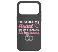 Custodia per iPhone 17 Pro Max He Stole My Heart So I'm Stealing His Last Name