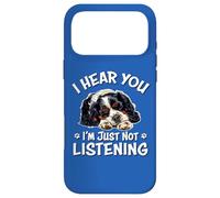 Custodia per iPhone 17 Pro Max Hear You Listening Tri Color Cavalier King Charles Spaniel